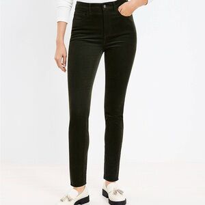 LOFT Dark Green Skinny Pants